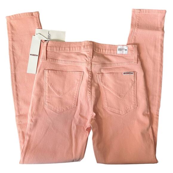 Hudson Jeans Natalie Baby soft pink Midrise Ankle Super Skinny 26 NWT - Picture 3 of 5